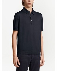 dunkelblaues Polohemd von Zegna