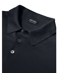 dunkelblaues Polohemd von Zegna