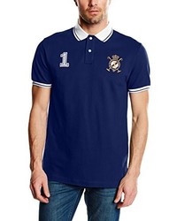 dunkelblaues Polohemd von Hackett London