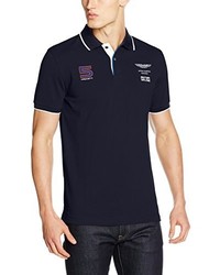 dunkelblaues Polohemd von Hackett London