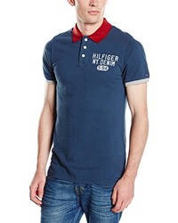 dunkelblaues Polohemd von Hilfiger Denim