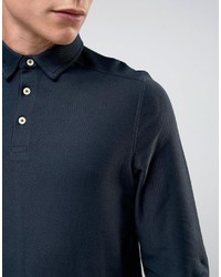 dunkelblaues Polohemd von Selected