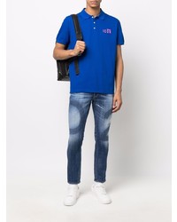 dunkelblaues Polohemd von DSQUARED2