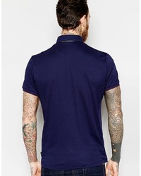 dunkelblaues Polohemd von Ted Baker