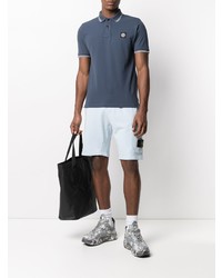 dunkelblaues Polohemd von Stone Island