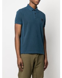 dunkelblaues Polohemd von Stone Island