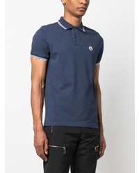 dunkelblaues Polohemd von Moncler