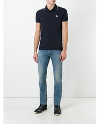 dunkelblaues Polohemd von Stone Island