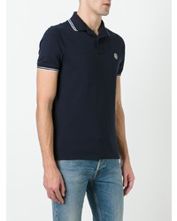 dunkelblaues Polohemd von Stone Island