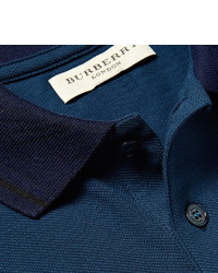 dunkelblaues Polohemd von Burberry