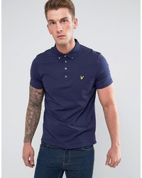 dunkelblaues Polohemd von Lyle & Scott