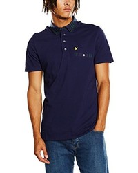 dunkelblaues Polohemd von Lyle & Scott