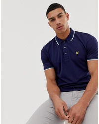 dunkelblaues Polohemd von Lyle & Scott