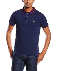 dunkelblaues Polohemd von Lyle & Scott