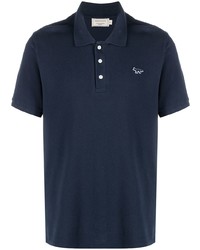 dunkelblaues Polohemd von MAISON KITSUNÉ