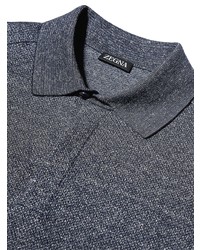 dunkelblaues Polohemd von Zegna