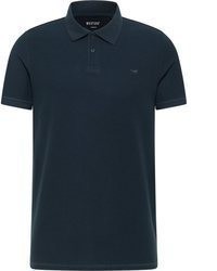 dunkelblaues Polohemd von Mustang