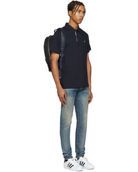 dunkelblaues Polohemd von rag & bone