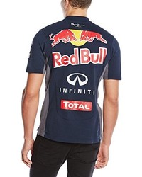 dunkelblaues Polohemd von Pepe Red Bull Racing Collection