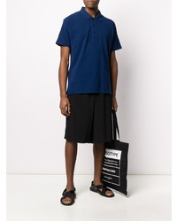 dunkelblaues Polohemd von Yohji Yamamoto