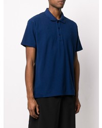 dunkelblaues Polohemd von Yohji Yamamoto