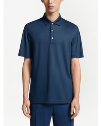 dunkelblaues Polohemd von Zegna