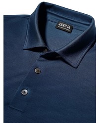 dunkelblaues Polohemd von Zegna