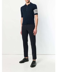 dunkelblaues Polohemd von Thom Browne