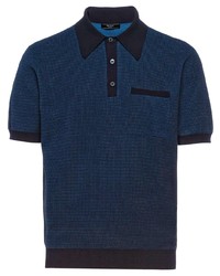 dunkelblaues Polohemd von Prada