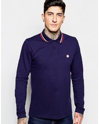 dunkelblaues Polohemd von Pretty Green