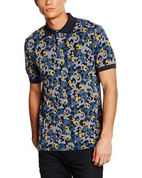 dunkelblaues Polohemd von Pretty Green