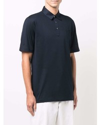 dunkelblaues Polohemd von Brioni