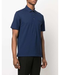 dunkelblaues Polohemd von Zegna