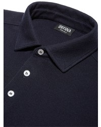 dunkelblaues Polohemd von Zegna