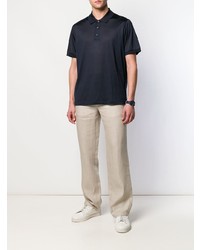 dunkelblaues Polohemd von Brioni