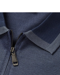 dunkelblaues Polohemd von Brioni