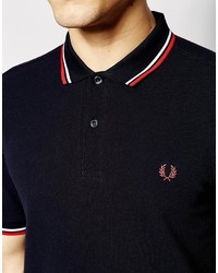 dunkelblaues Polohemd von Fred Perry