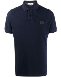 dunkelblaues Polohemd von Stone Island