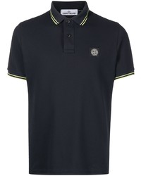 dunkelblaues Polohemd von Stone Island