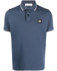 dunkelblaues Polohemd von Stone Island