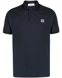 dunkelblaues Polohemd von Stone Island