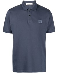 dunkelblaues Polohemd von Stone Island