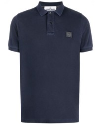 dunkelblaues Polohemd von Stone Island