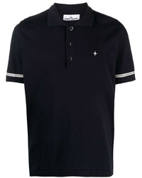 dunkelblaues Polohemd von Stone Island