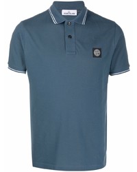 dunkelblaues Polohemd von Stone Island