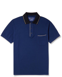 dunkelblaues Polohemd von Loro Piana