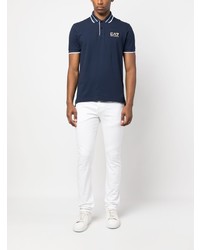 dunkelblaues Polohemd von Ea7 Emporio Armani