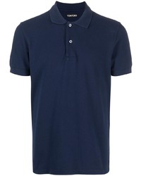 dunkelblaues Polohemd von Tom Ford