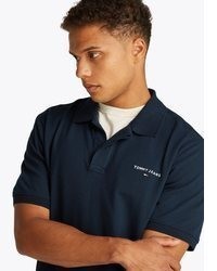 dunkelblaues Polohemd von Tommy Jeans