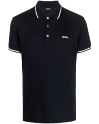 dunkelblaues Polohemd von Zegna